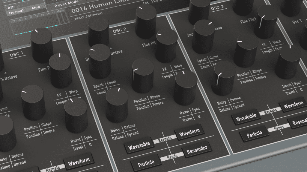 Waldorf Iridium Desktop MK2 - focus oscillateurs