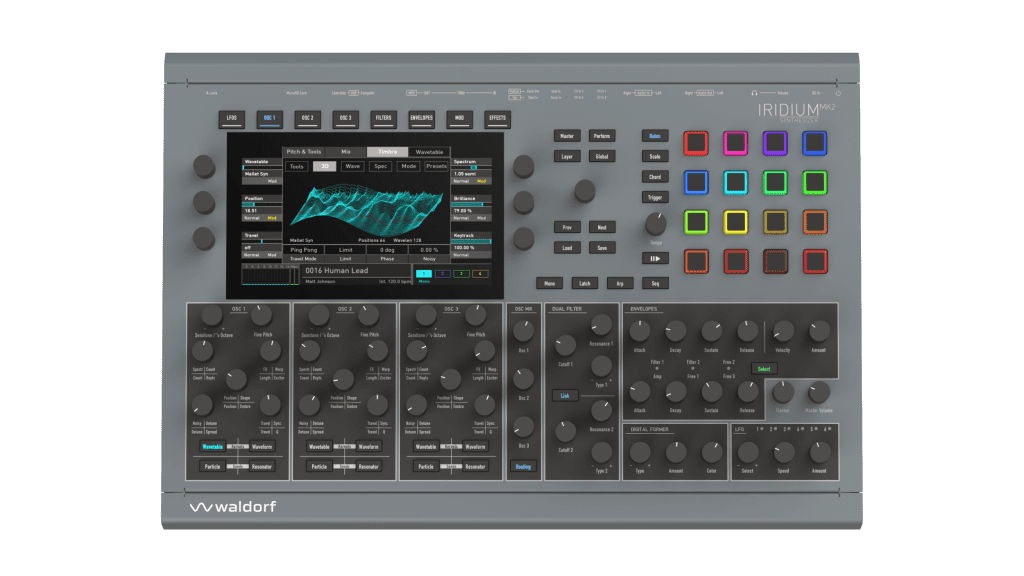 Waldorf Iridium Desktop MK2 - vue de face
