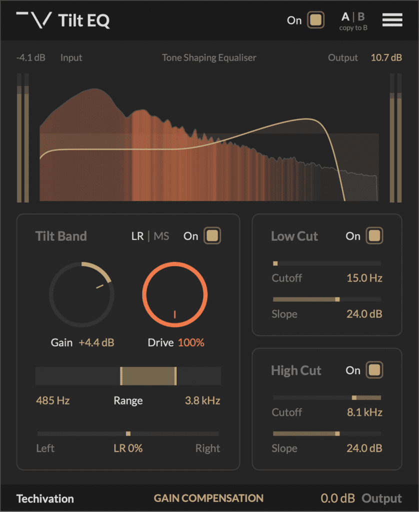 Techivation Tilt EQ - GUI