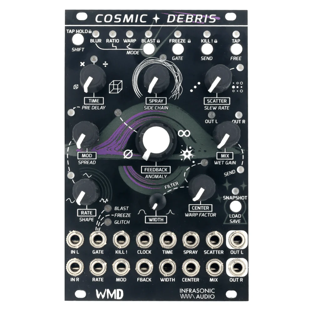 WMD + Infrasonic Audio Cosmic Debris - vue de face