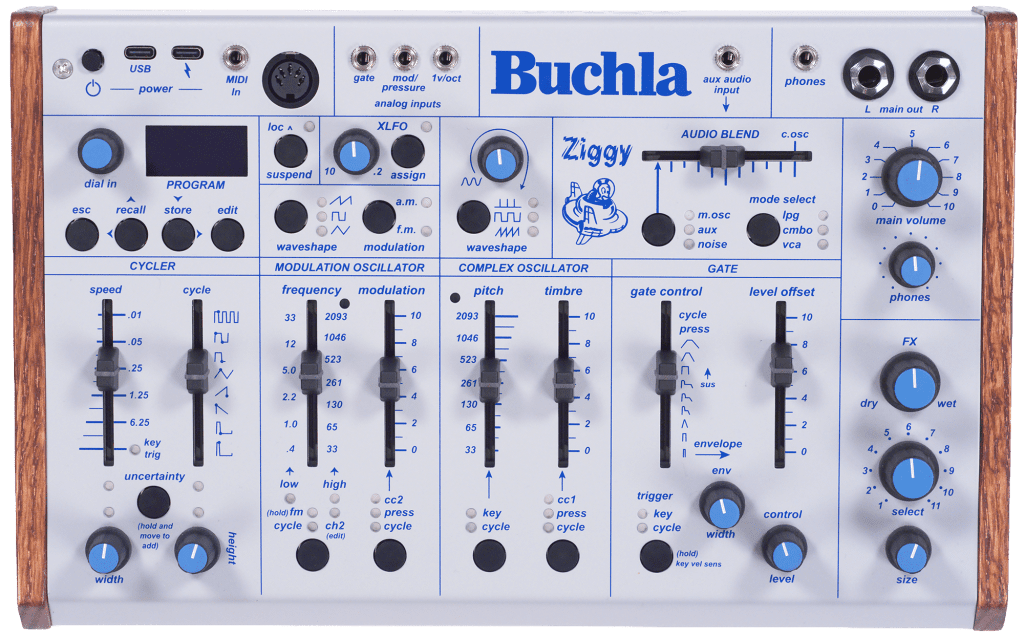 Buchla Ziggy - vue de face