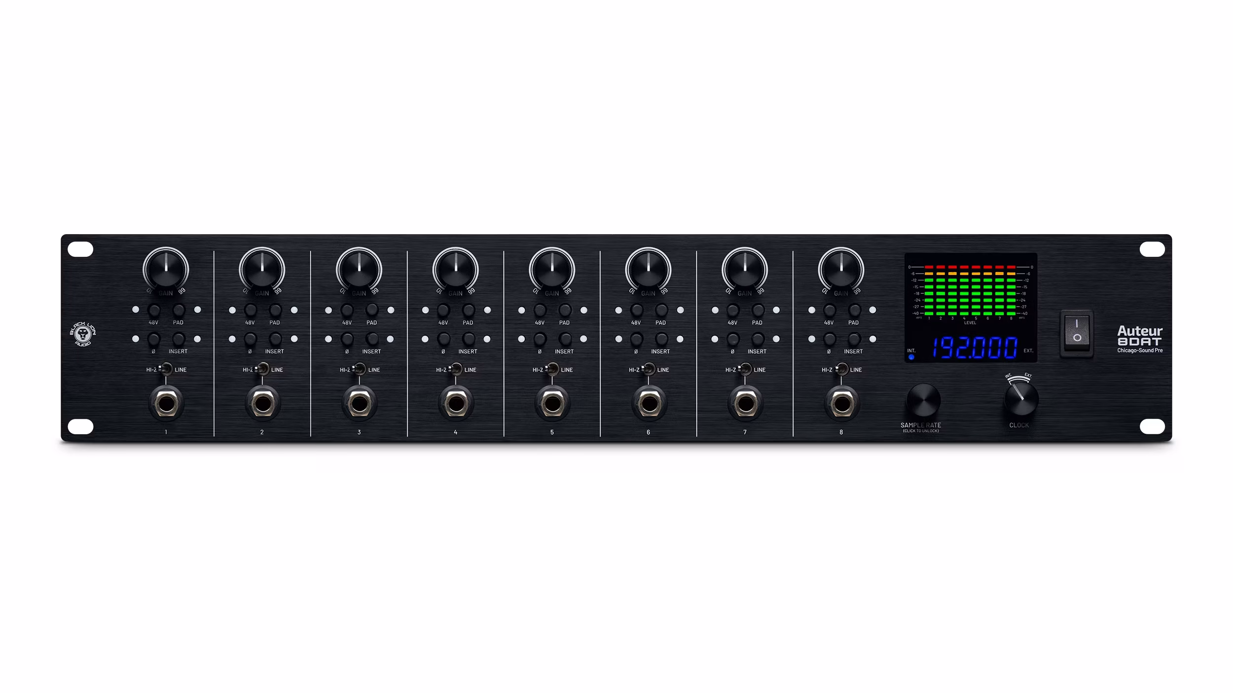 Black Lion Audio Auteur 8DAT - vue de face