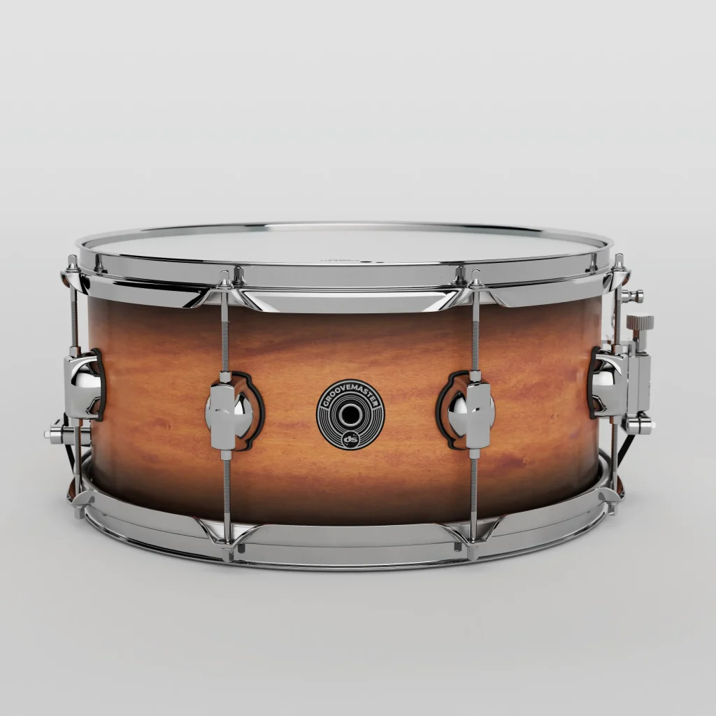 DS Drum Groo­ve­Mas­ter 14×6.5 Birch Snare Drum - vue de face
