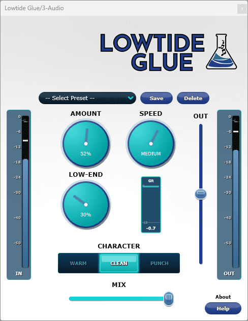 Driftlab Audio Lowtide Glue - GUI