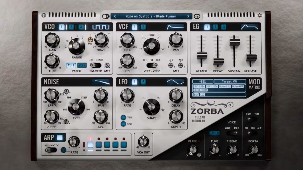 Pulsar Modular Zorba - GUI