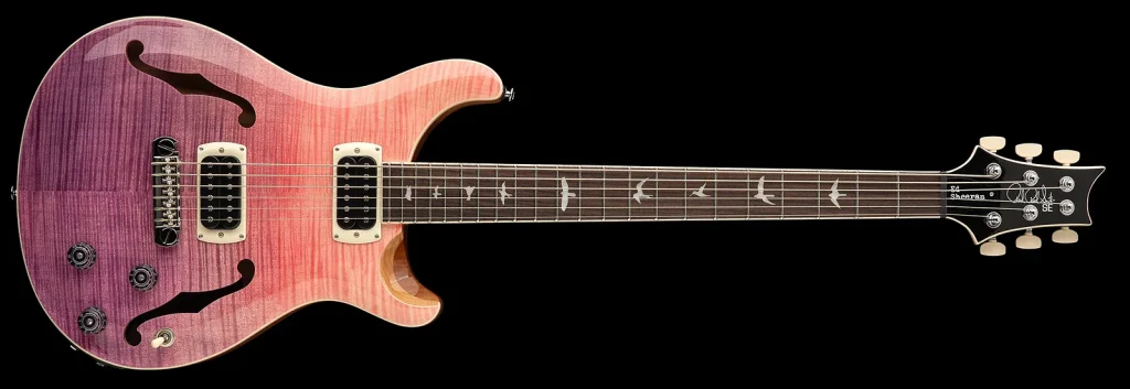 PRS SE Ed Sheeran Hollowbody I Piezo Baritone - Pink Ombre
