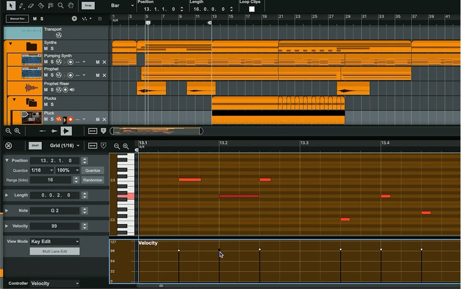Reason 14 - Séquenceur et Piano Roll
