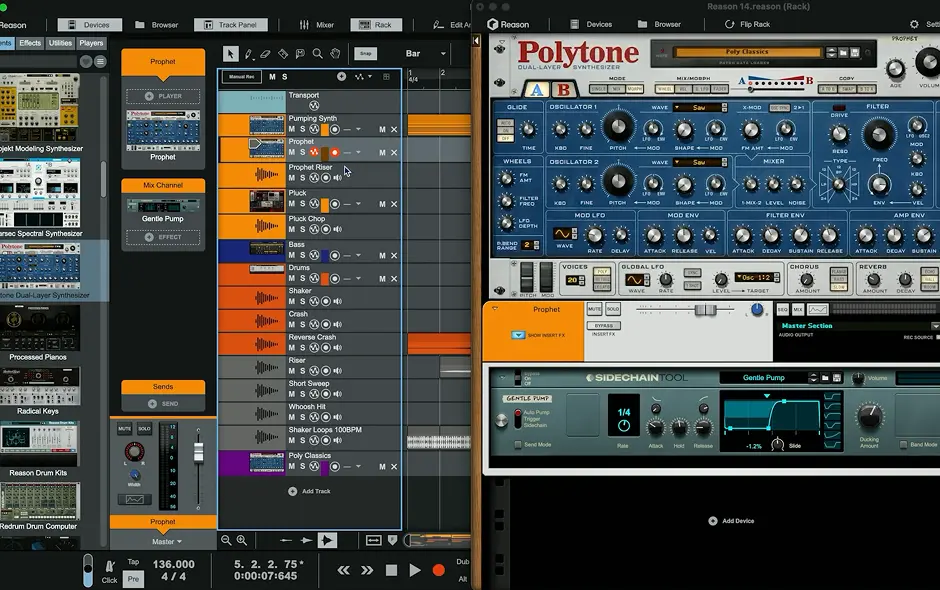 Reason 14 - Track Panel
