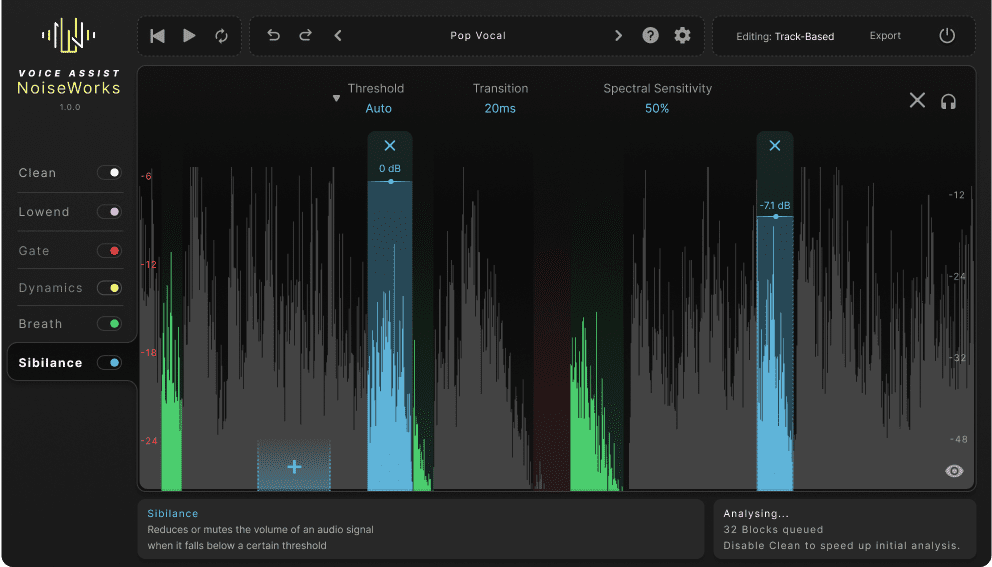 l'interface du plugin VoiceAssist
