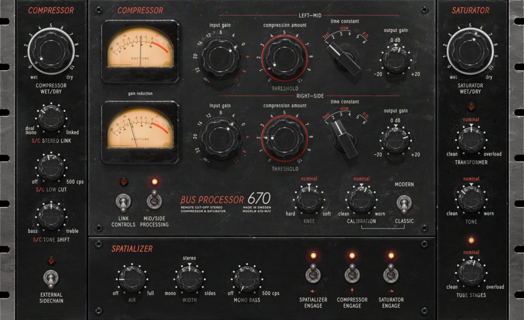 Softube Buss Processor 670 - GUI