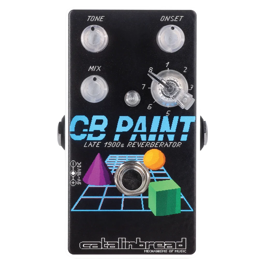 Catalinbread CB Paint Reverb "Alt Print" - vue de face