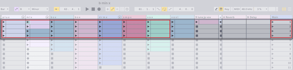 vue session ableton move