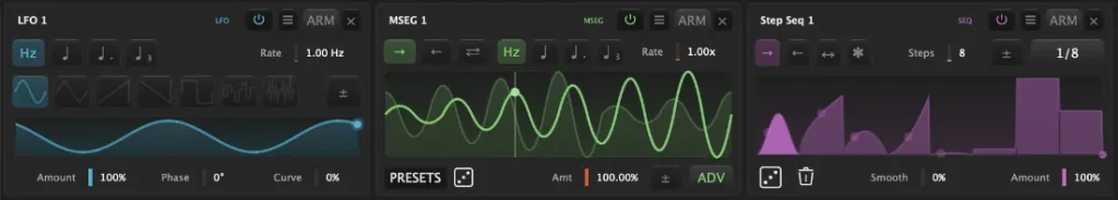 UB DSP Vowel Blender - matrice de modulation