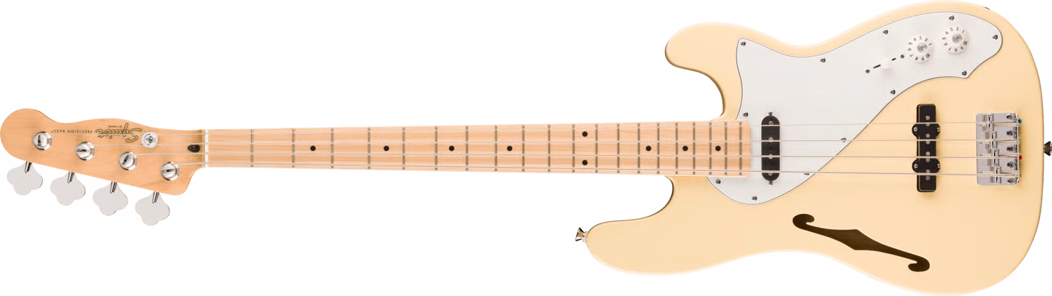 Fender Squier Paranormal Precision Bass Thinline SJ / Vintage White