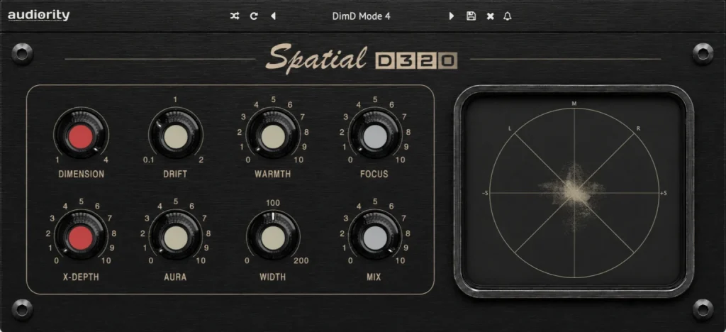 Audiority Spatial D320 - GUI