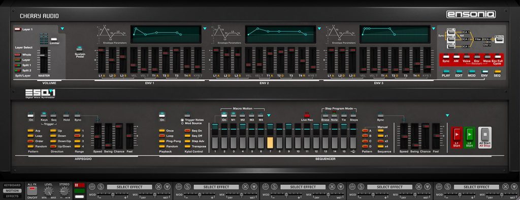 Cherry Audio Ensoniq ESQ-1 / GUI4