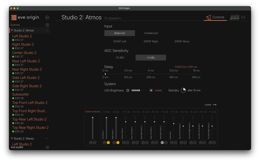 EVE Audio EVE Origin - GUI 1