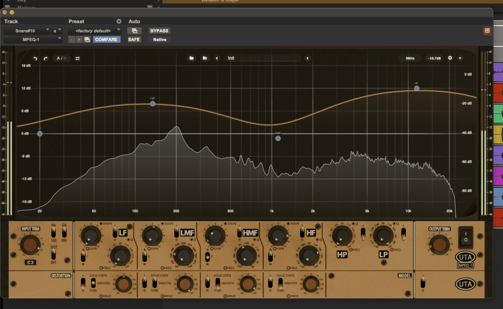 UnderTone Audio MPEQ-1 - GUI