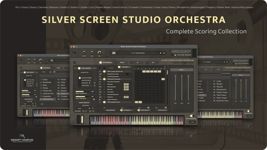 Insanity Samples Silver Screen Studio Orchestra - bannière