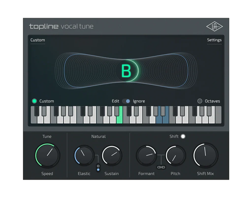 Universal Audio Topline Vocal Tune - GUI 2