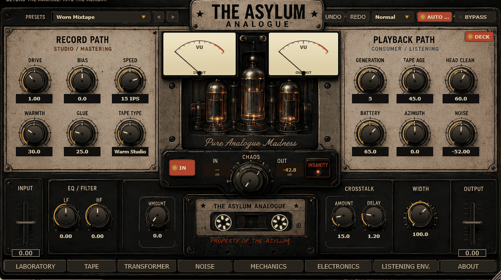 The Asylum / The Asylum Analogue - GUI