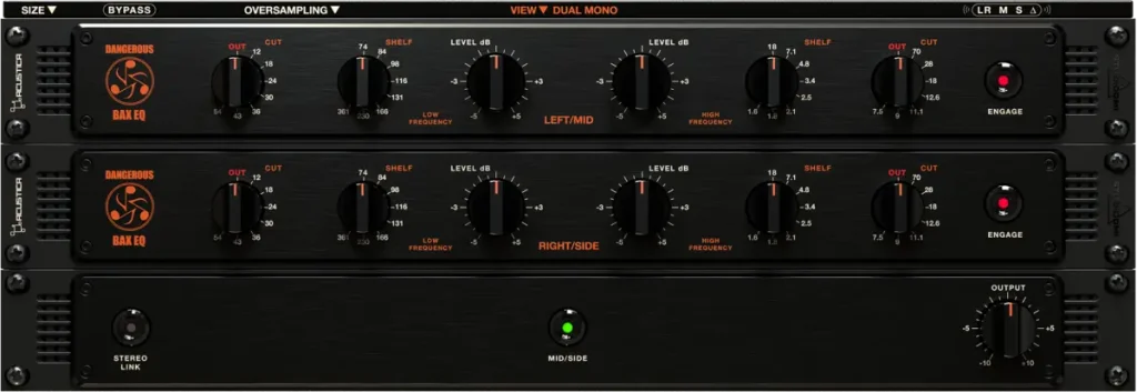 Acustica Audio Dangerous Music BAX EQ - GUI