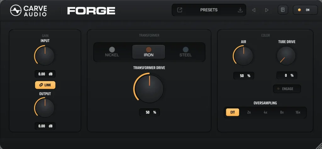 Carve Audio Forge - GUI