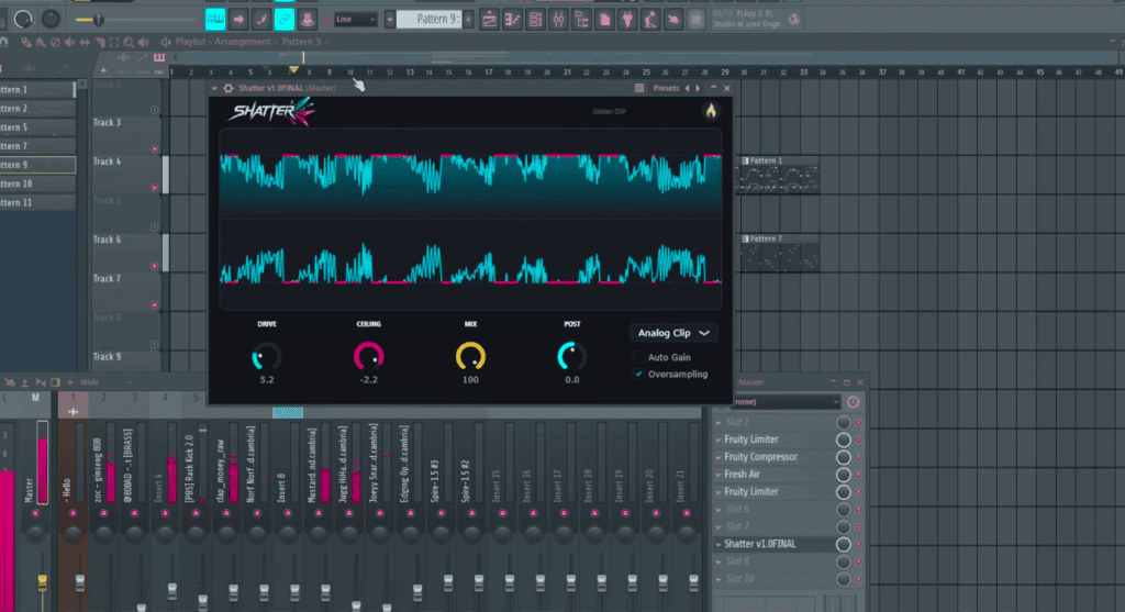 Golden DSP Shatter Clip - GUI