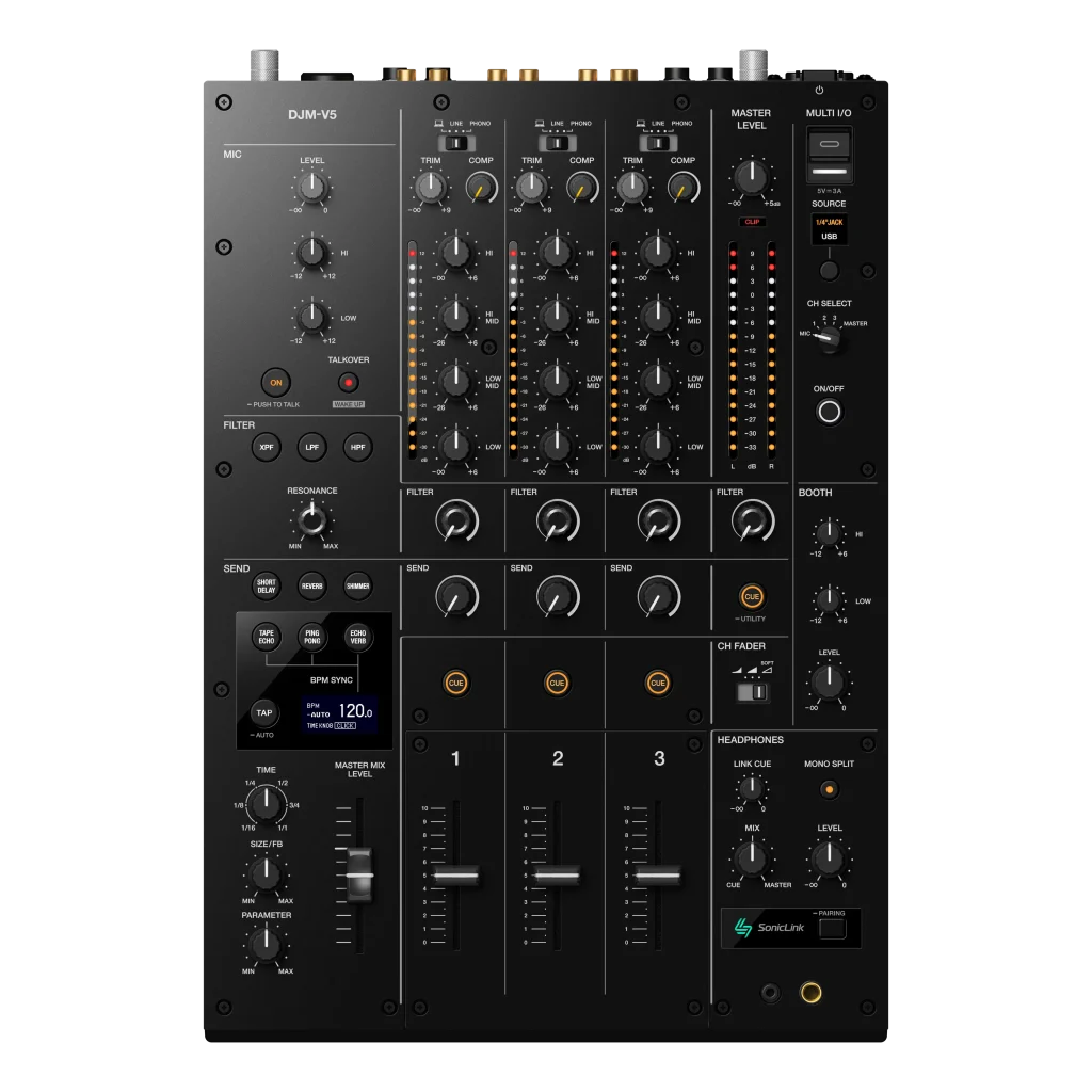 DJing : le top des meilleures tables de mixage DJ / AlphaTheta DJM-V5 : l’étoile montante du beatmatching 1
