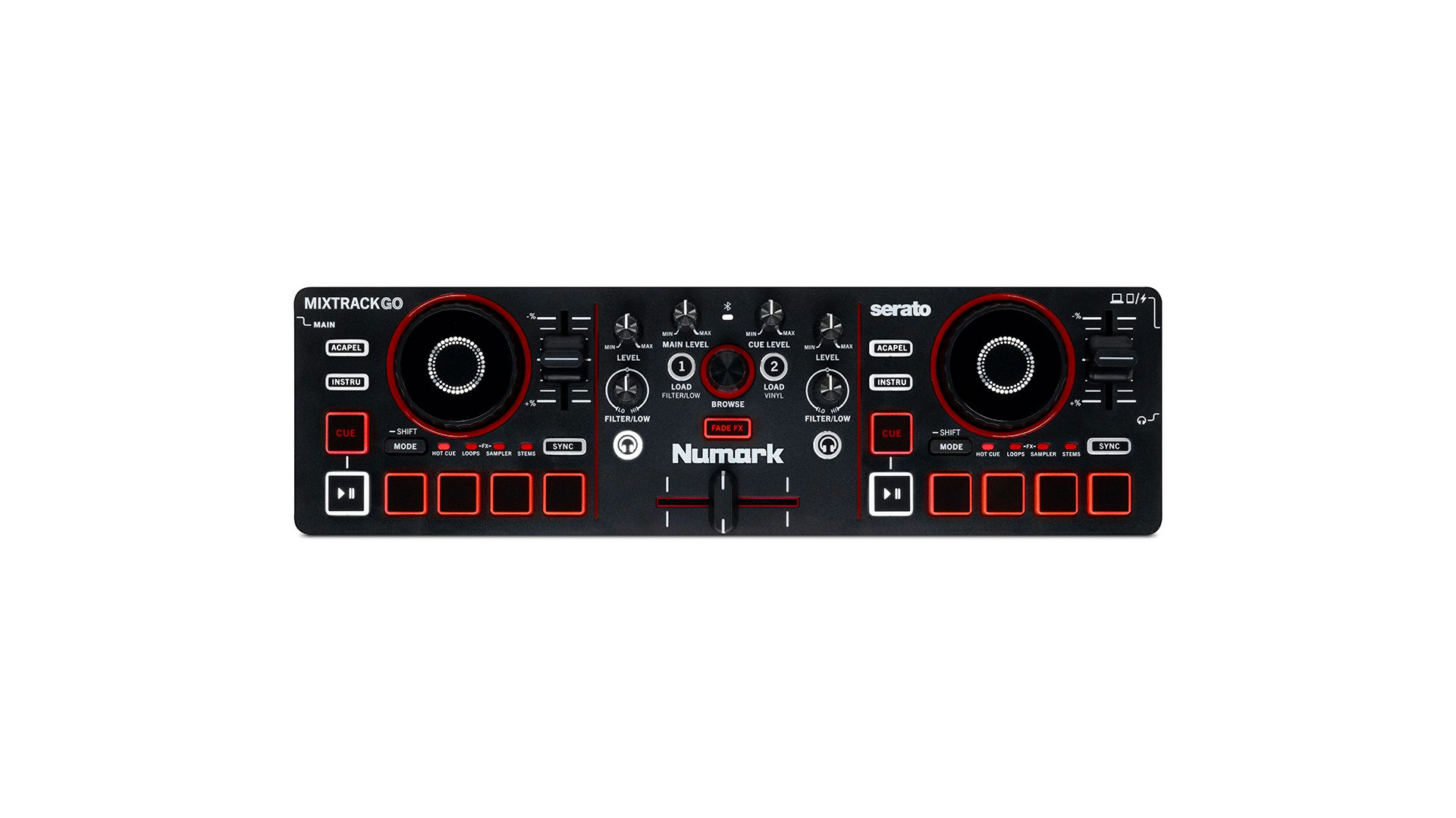Numark Mixtrack Go - face supérieure