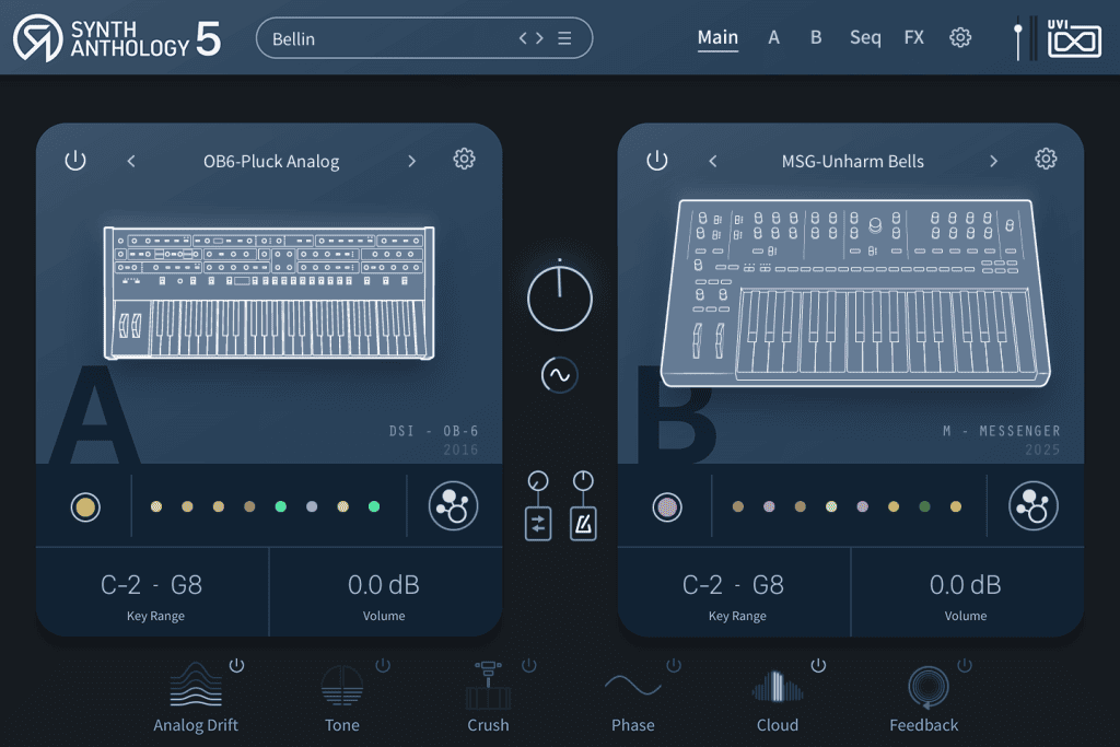UVI Synth Anthology 5 - GUI