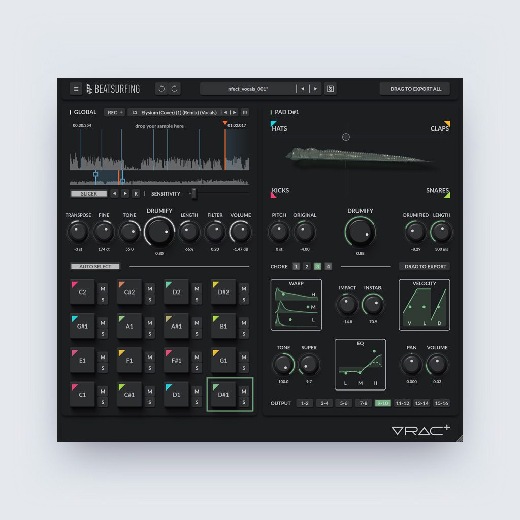 Beatsurfing Vrac+ / GUI