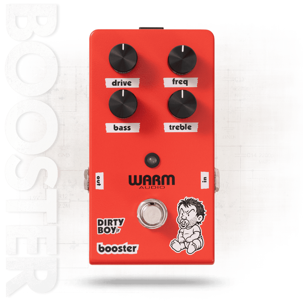 Warm Audio Dirty Boy Jr. FX Pedals - Dirty Boy Jr. Booster / face avant
