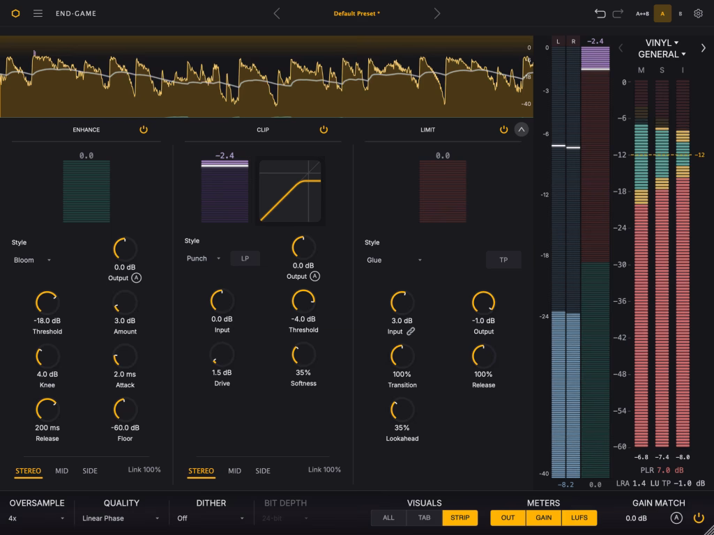 SoundHive End Game - interface Strip