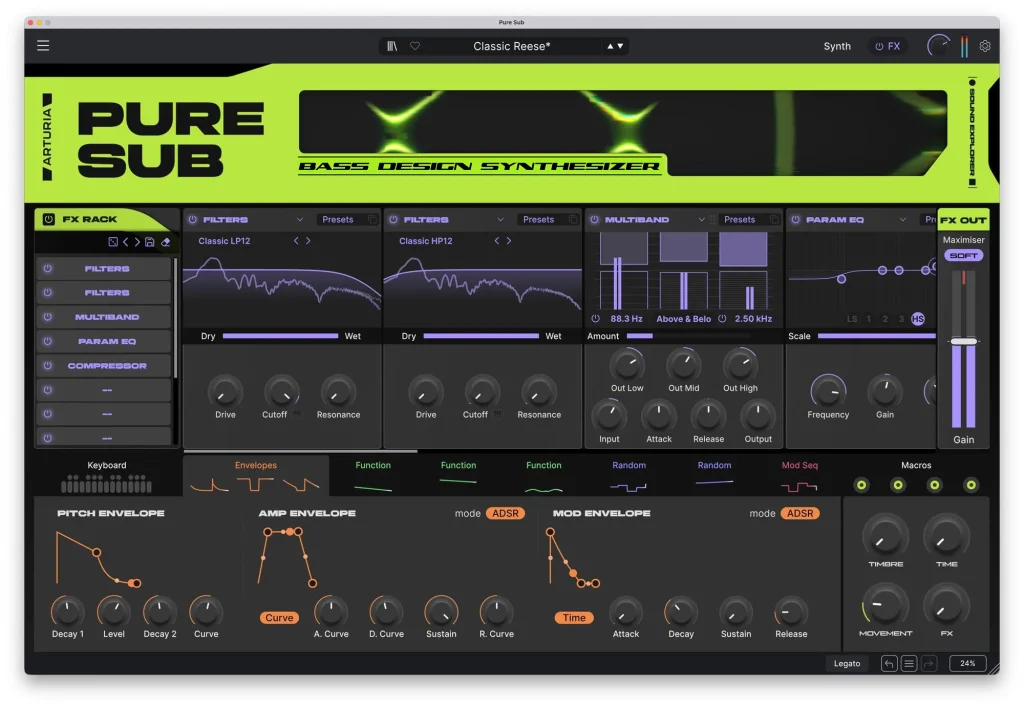 Arturia Pure Sub - GUI 1