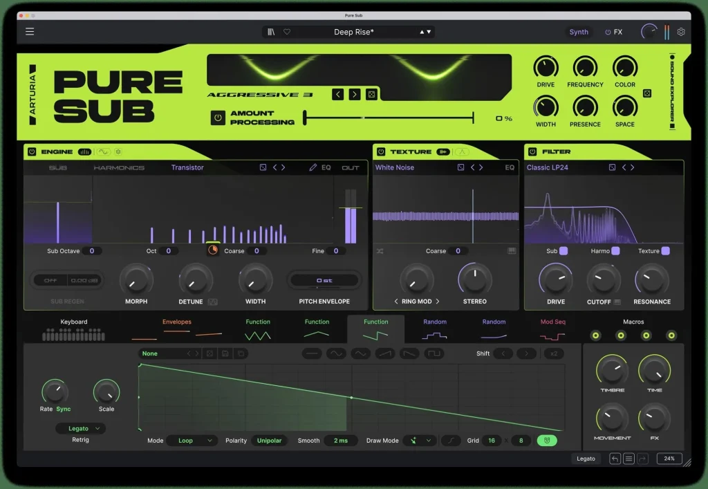 Arturia Pure Sub - GUI 2