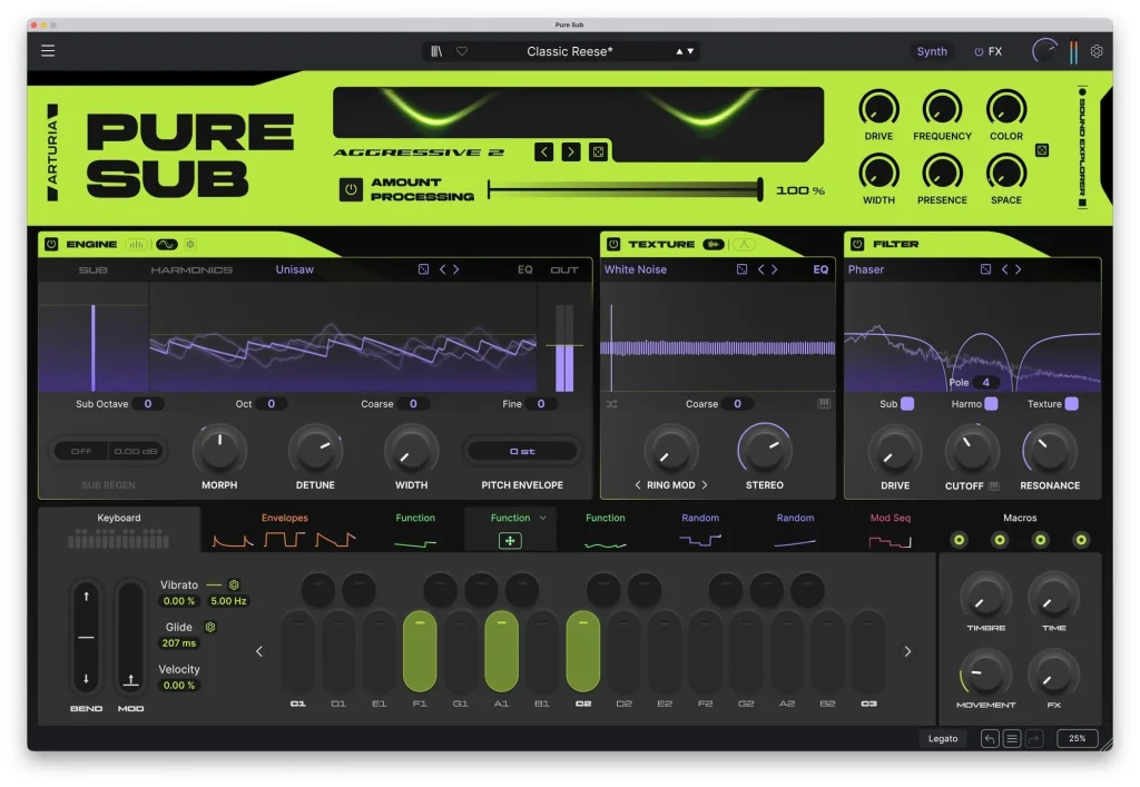 Arturia Pure Sub - GUI 3