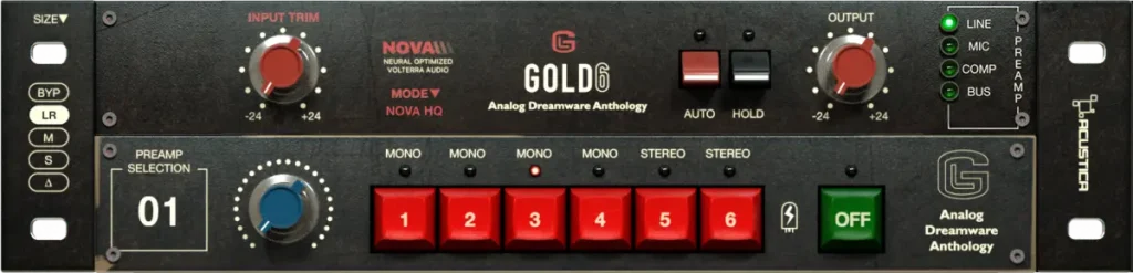 Acustica Audio Gold 6 / Préampli