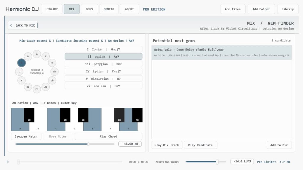 APU Software Harmonic DJ - GUI