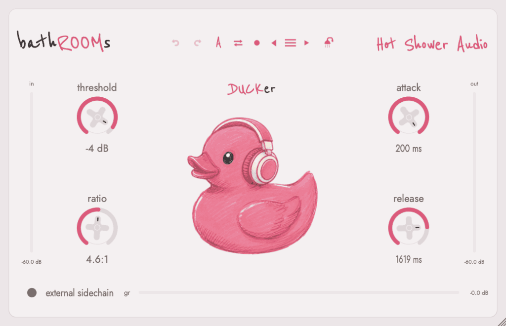 Hot Shower Audio bathROOMs - GUI 2