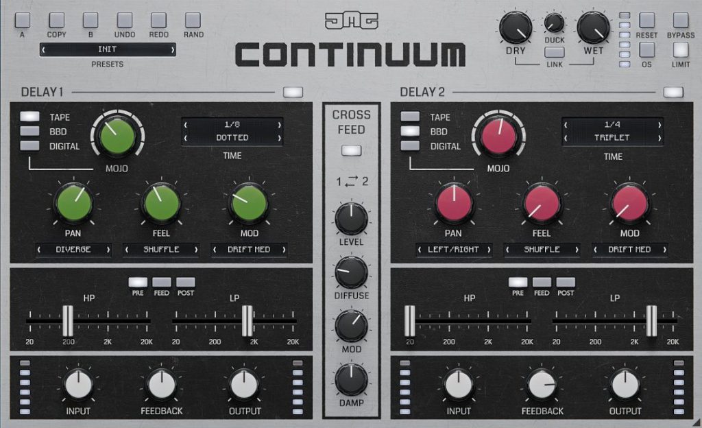 United Plugins / JMG Sound - Continuum / Gui