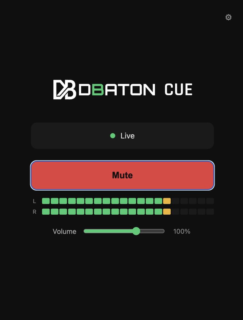 DBaton Cue / interface de réception