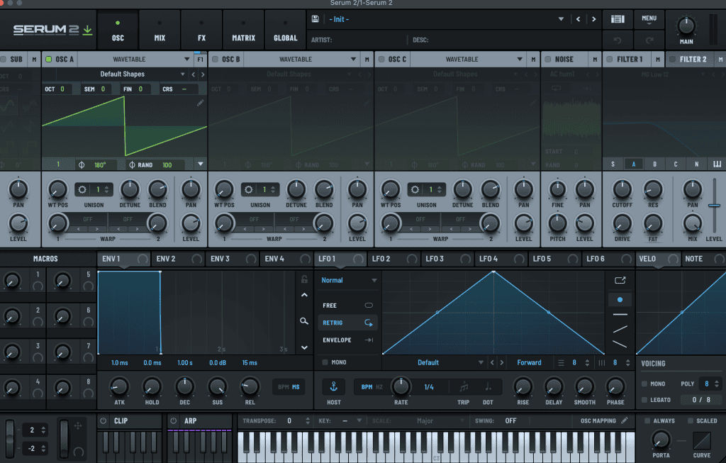 Interface de Serum 2