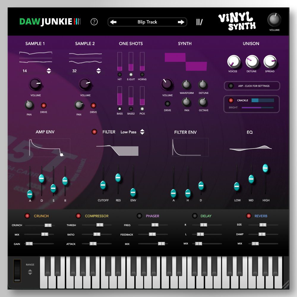 Daw Junkie VinylSynth - GUI