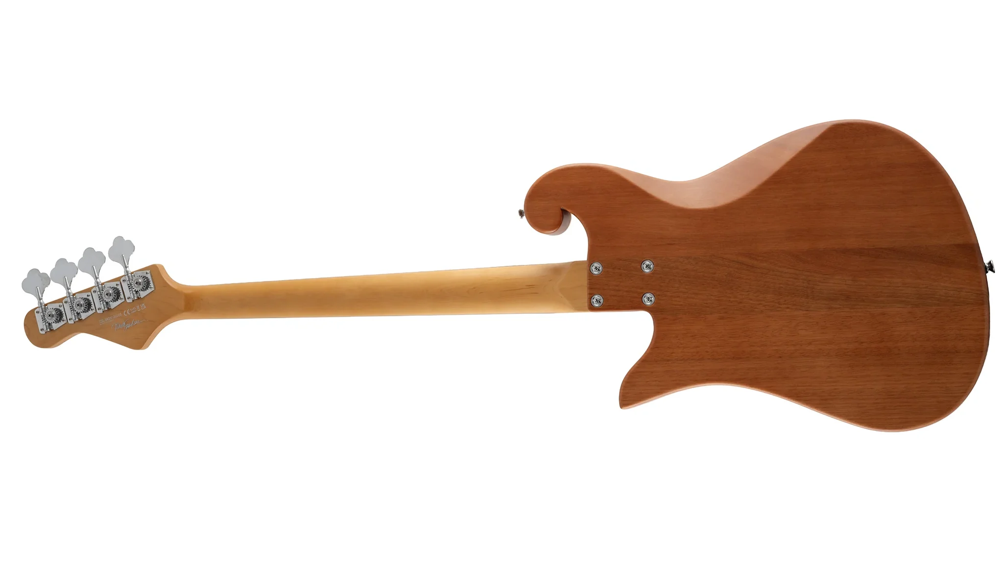 Eastwood Guitars "The Sandman" Deluxe 4-String Bass / Satin Walnut Stain / face arrière
