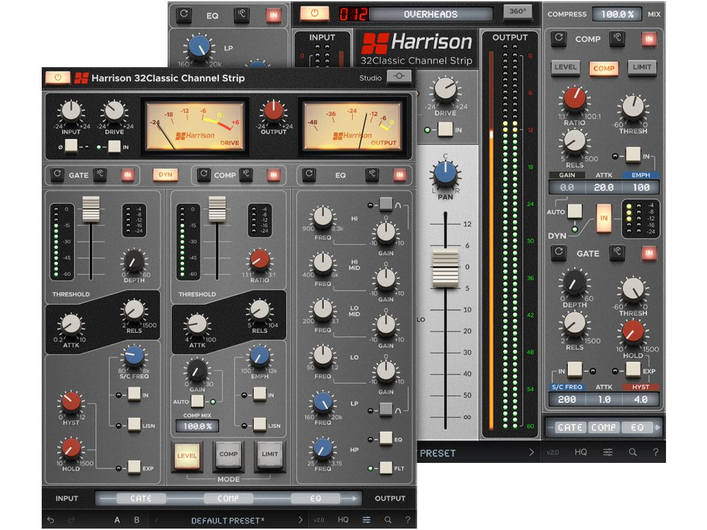 Harrison Audio 32Classic Channel Strip v2 - GUI 2