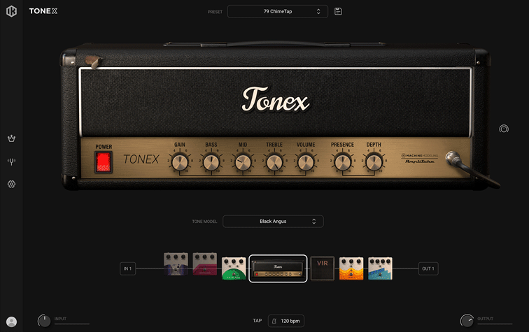 IK Multimedia TONEX 2.0 Player - GUI 1