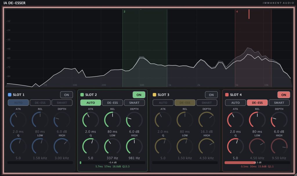 Immanent Audio IA De-Esser - GUI