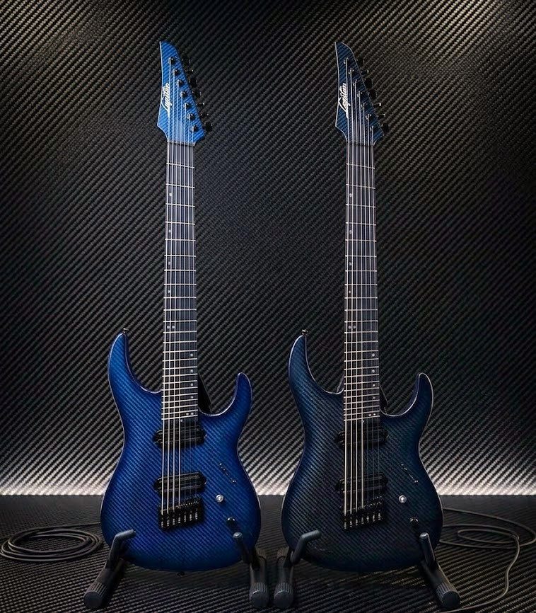 Legator N7CF - Black + Blue Carbon Fiber