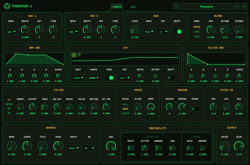 OA Labs OA-PHOSPHOR-1 - GUI